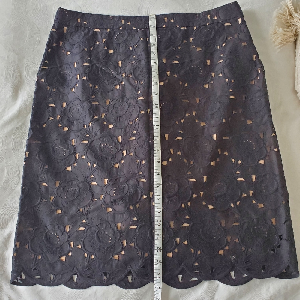 J.CREW Lacy Floral Skirt - Picture 6 of 9
